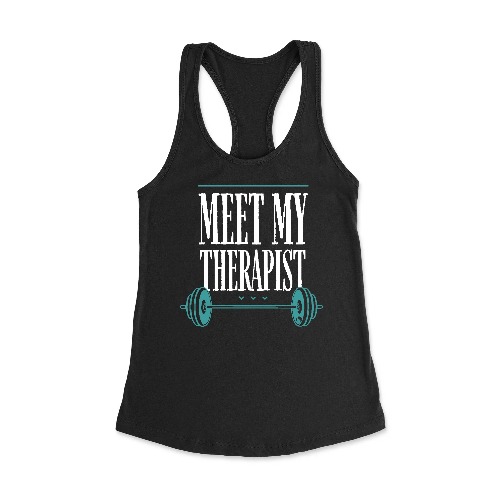 Meet my therapist Racerback Tank Top