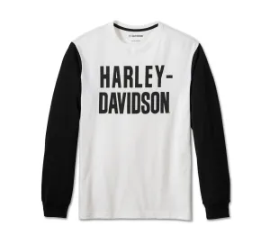 Men's Foundation Long Sleeve Tee - Bright White