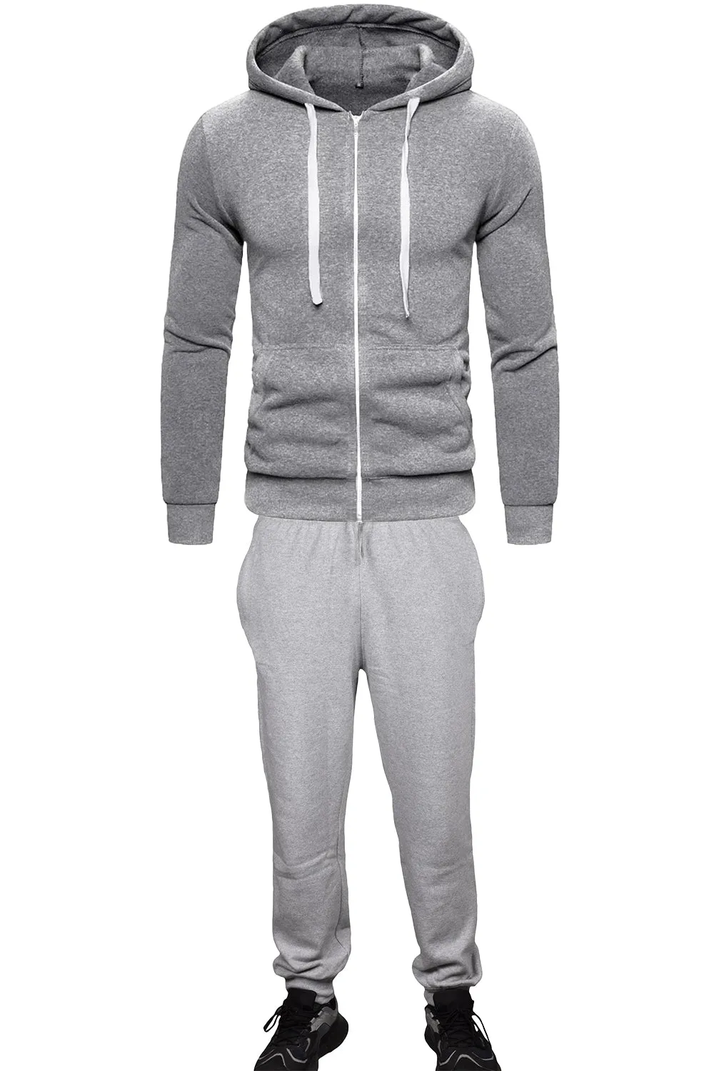 Mens Full Zip Plain Tracksuit