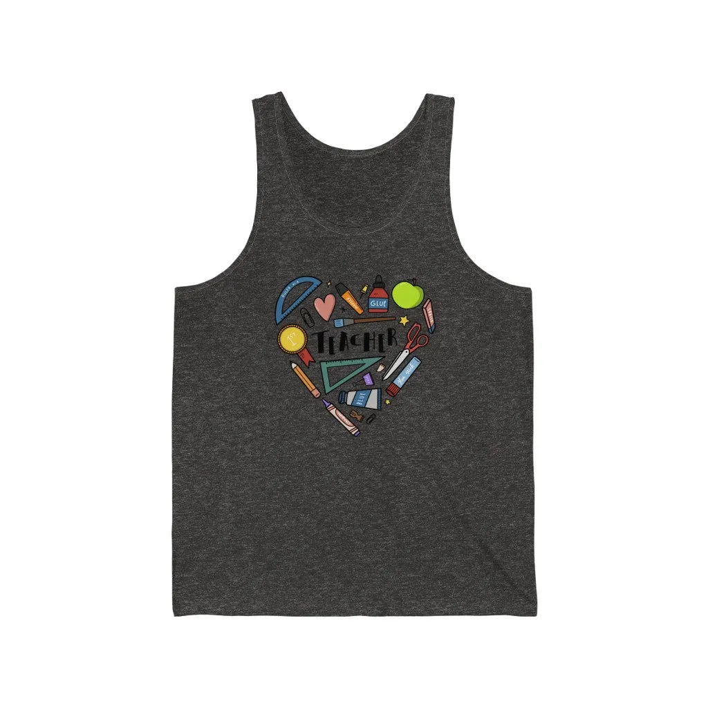 Men's Heart Collage Jersey Tank