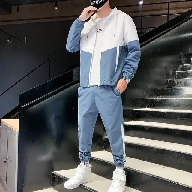 Men's Hip Hop Tracksuit, Korean Streetwear Style