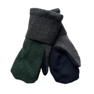 Men's Mittens Green & Grey | 289
