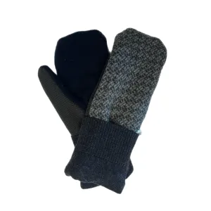 Men's Mittens Grey & Blue | 332