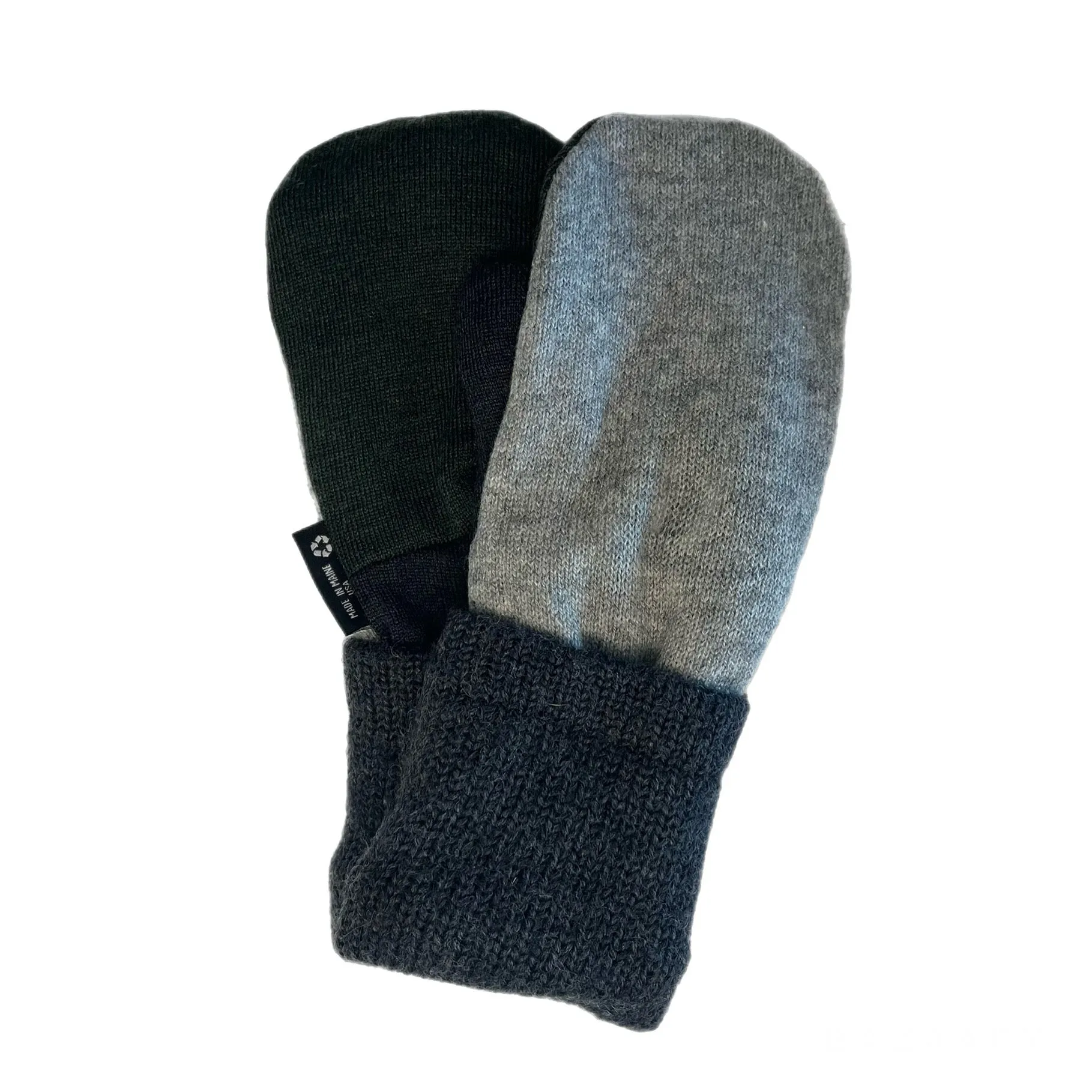Men's Mittens Grey & Green | 330