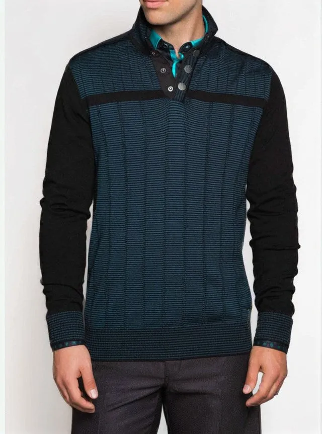 Men's mock zip sweater