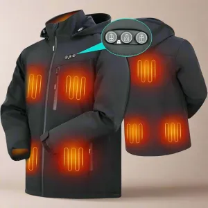 Men's Quilted Heated Jacket – Stay Warm and Stylish This Winter