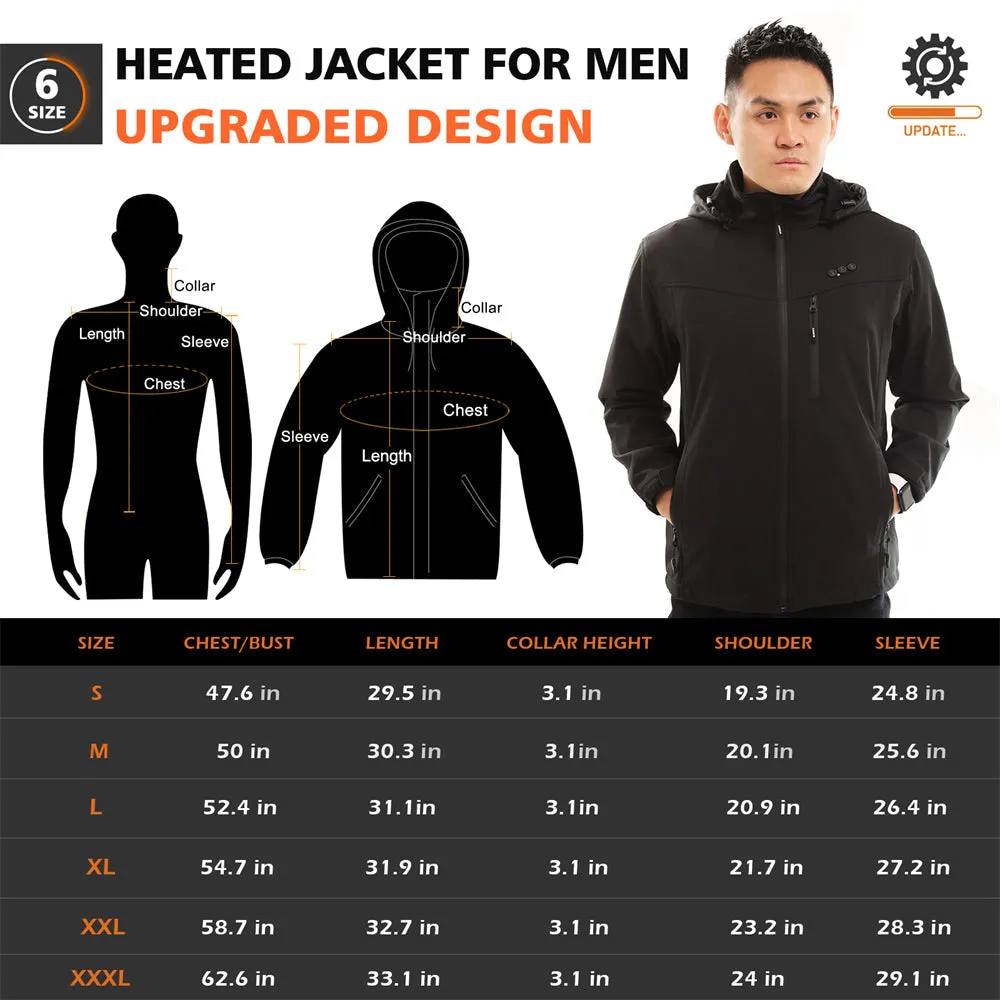 Men's Quilted Heated Jacket – Stay Warm and Stylish This Winter