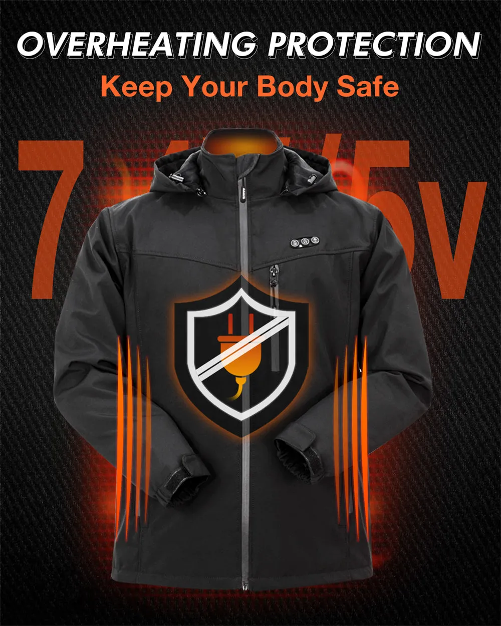 Men's Quilted Heated Jacket – Stay Warm and Stylish This Winter