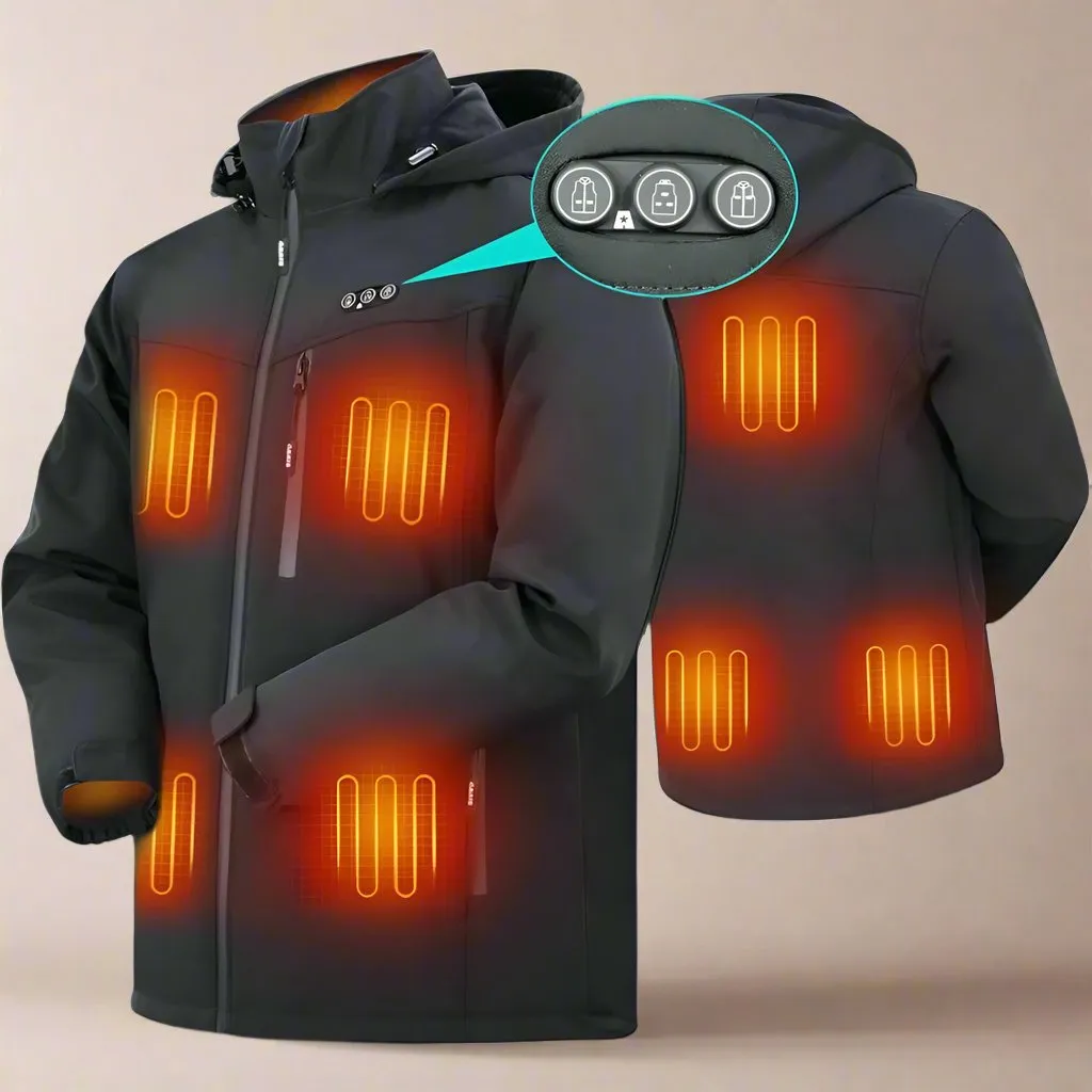 Men's Quilted Heated Jacket – Stay Warm and Stylish This Winter
