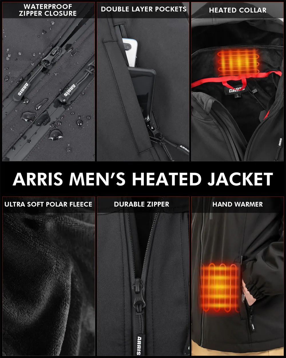 Men's Quilted Heated Jacket – Stay Warm and Stylish This Winter