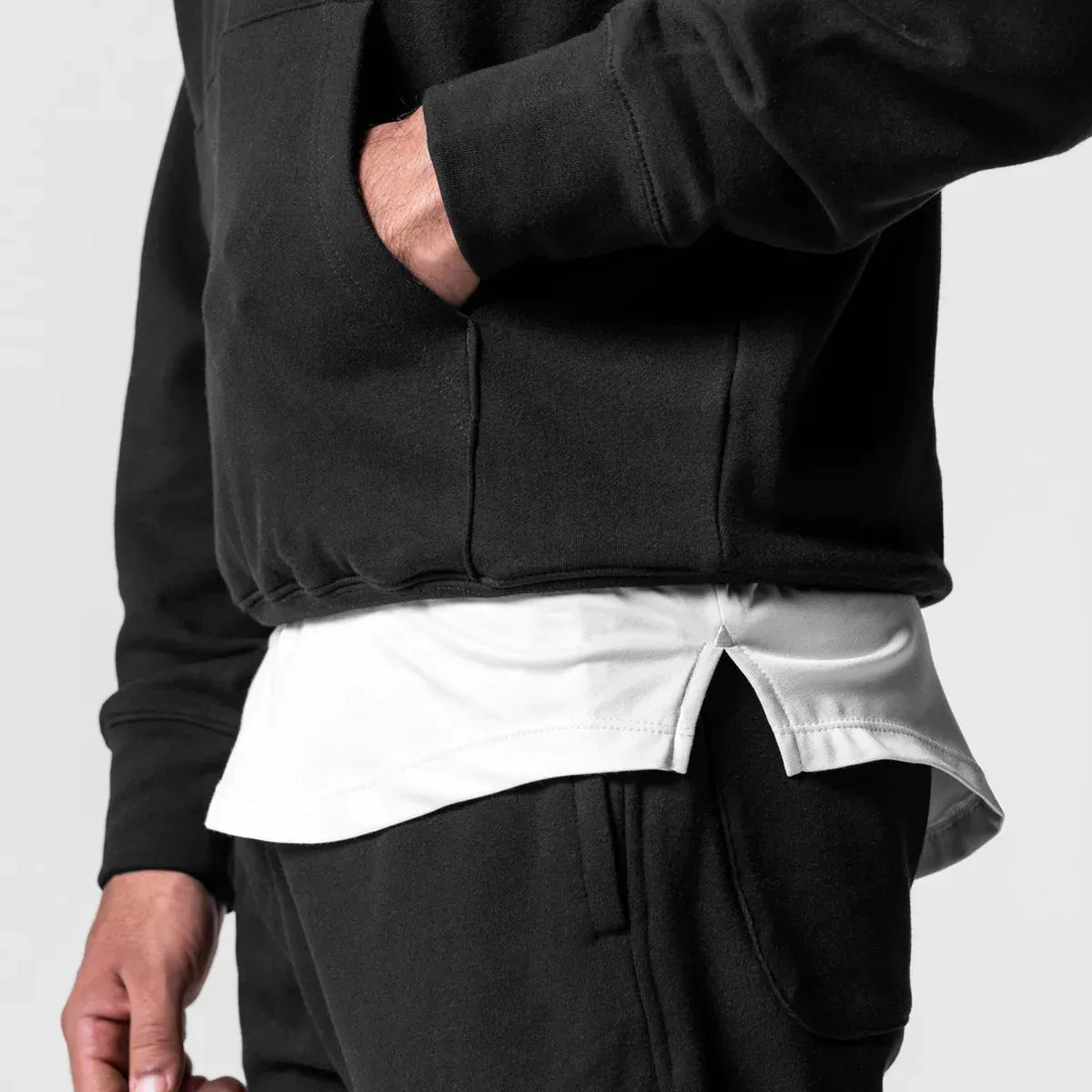 Men's Thick Cotton Training Sets Hoodie Casual Sports Pullover Hooded 2-piece Top with Pants Sweatshirts
