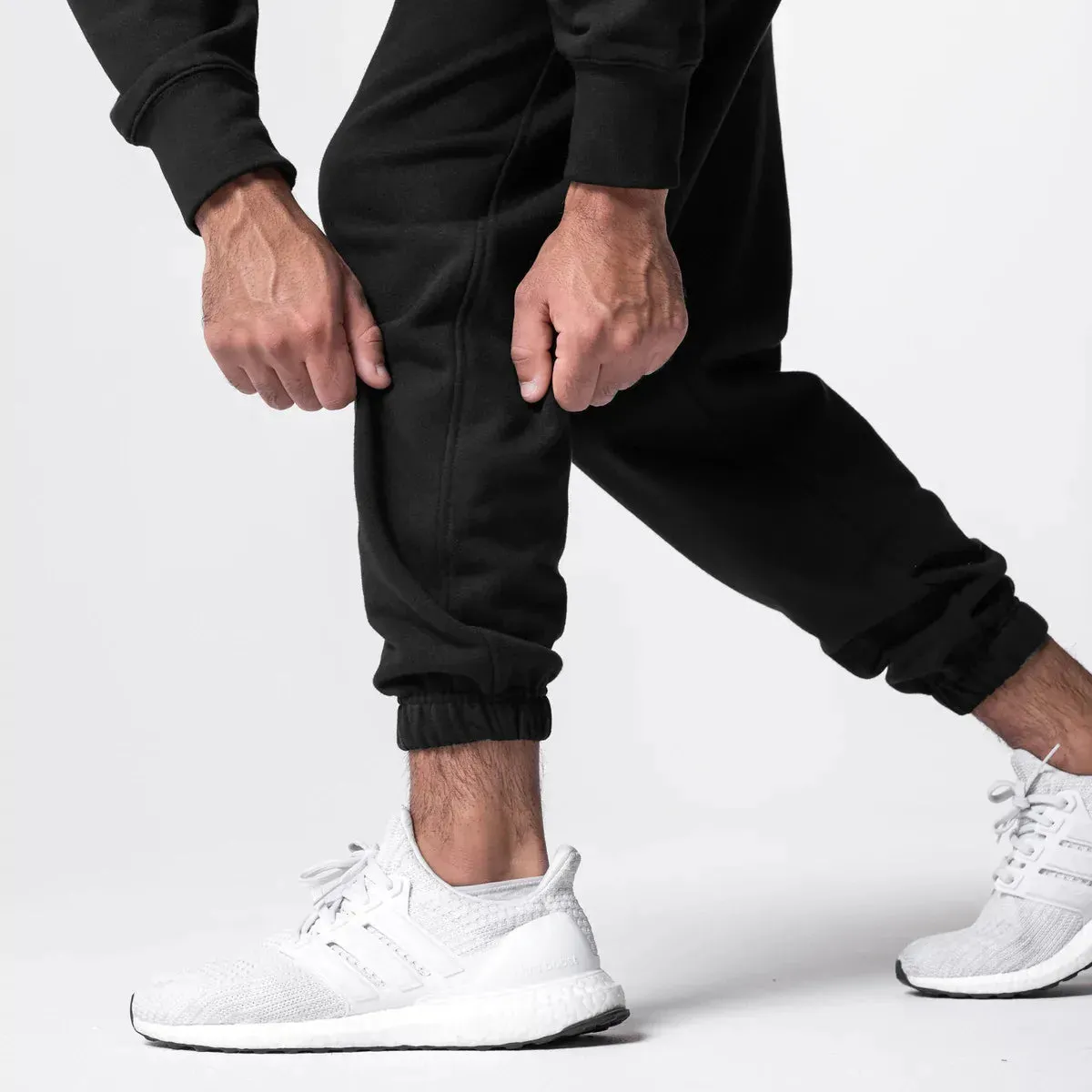 Men's Thick Cotton Training Sets Hoodie Casual Sports Pullover Hooded 2-piece Top with Pants Sweatshirts