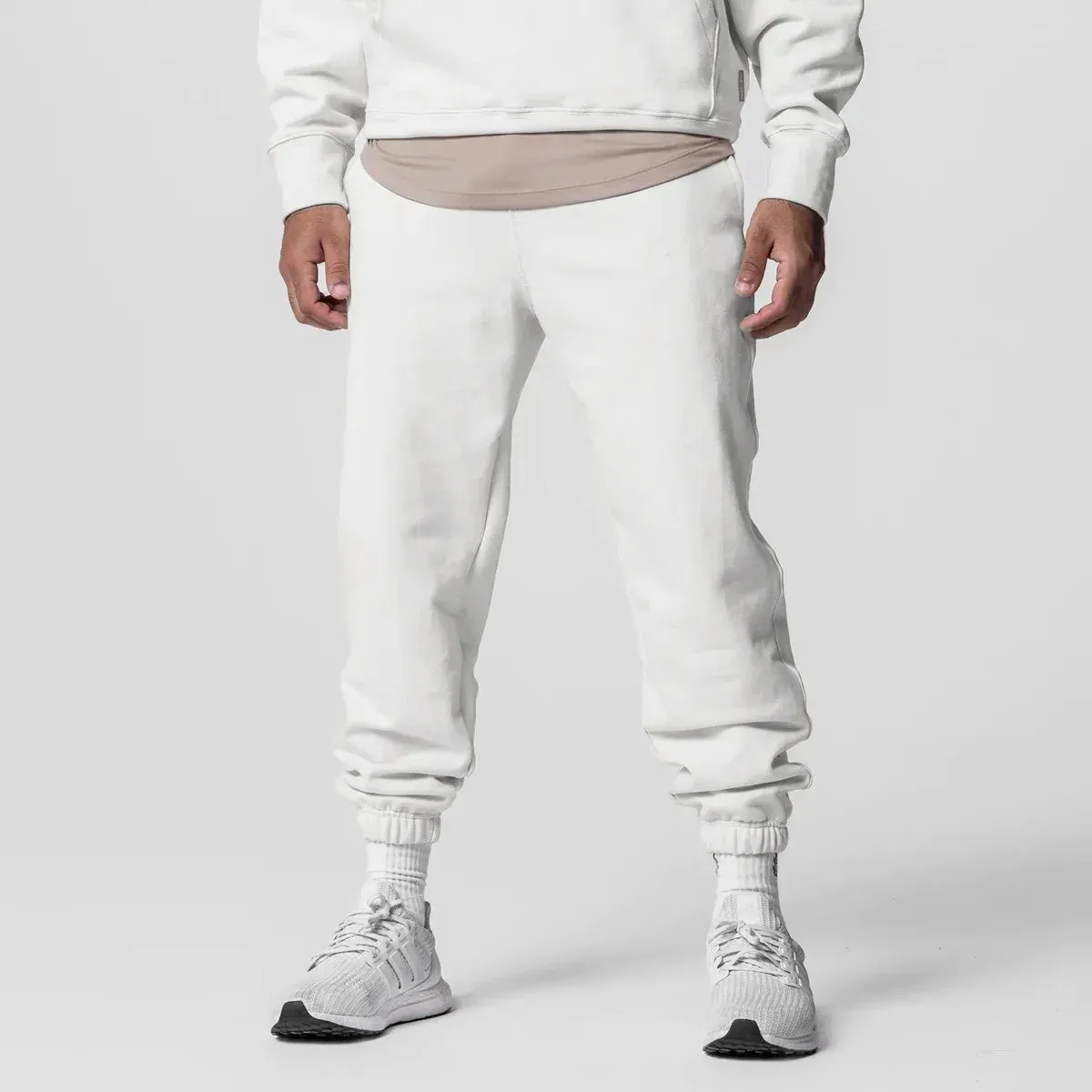 Men's Thick Cotton Training Sets Hoodie Casual Sports Pullover Hooded 2-piece Top with Pants Sweatshirts