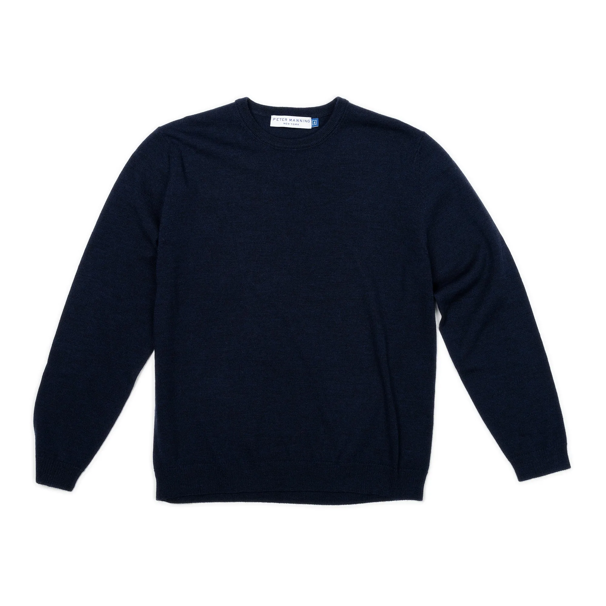Merino Wool Sweaters Crew Neck - Navy
