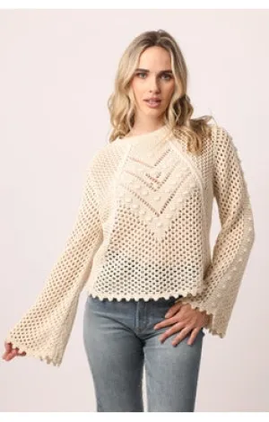 Meryl Sweater, vintage cream or black