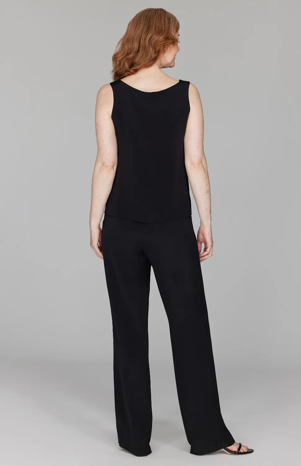Micro Crepe Scoop Neck Tank