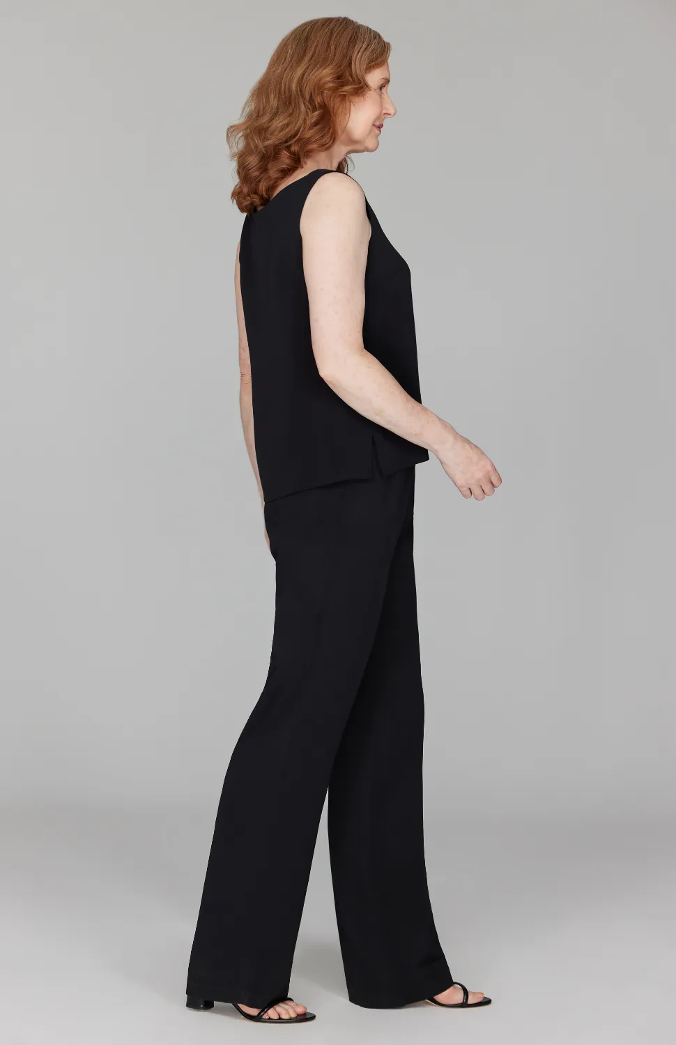 Micro Crepe Scoop Neck Tank