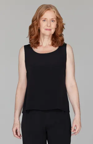 Micro Crepe Scoop Neck Tank