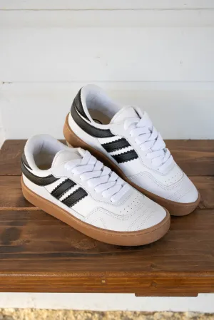 Miela White & Black Sneakers