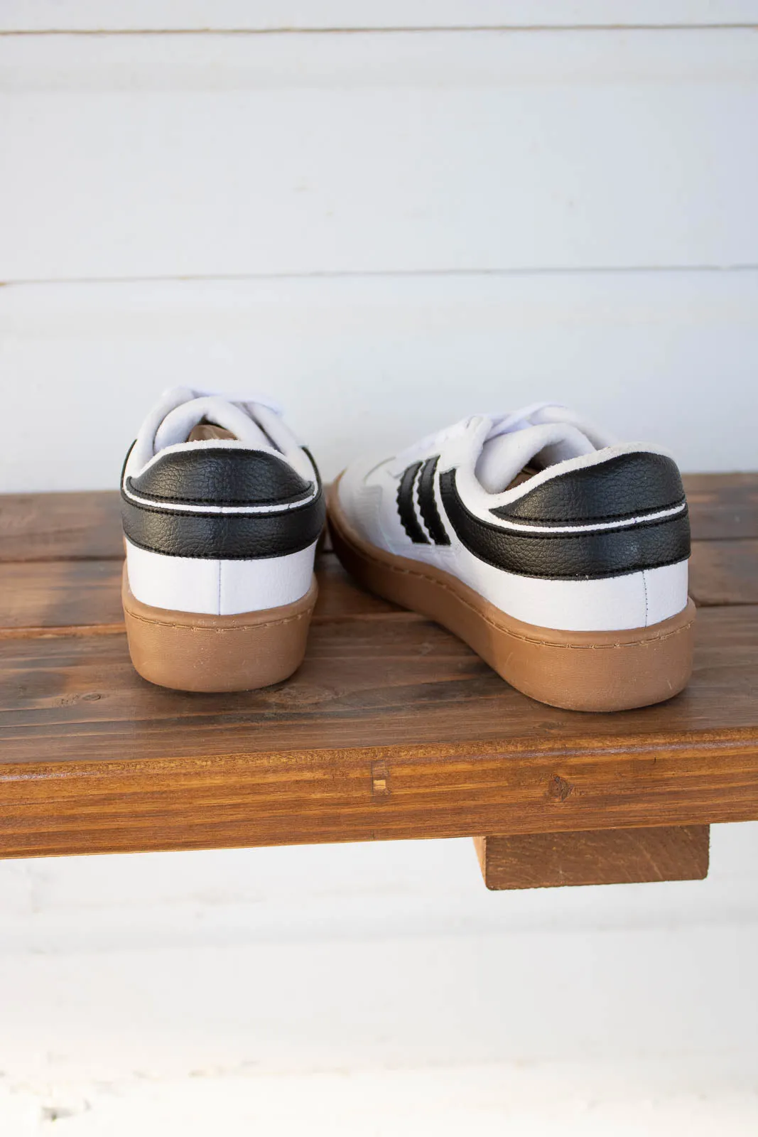 Miela White & Black Sneakers
