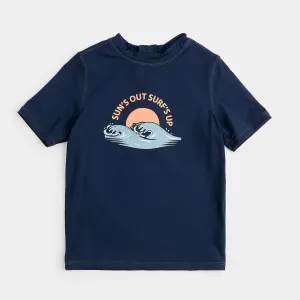 Miles The Label - Sun's Up Surf's Up Navy Rashguard