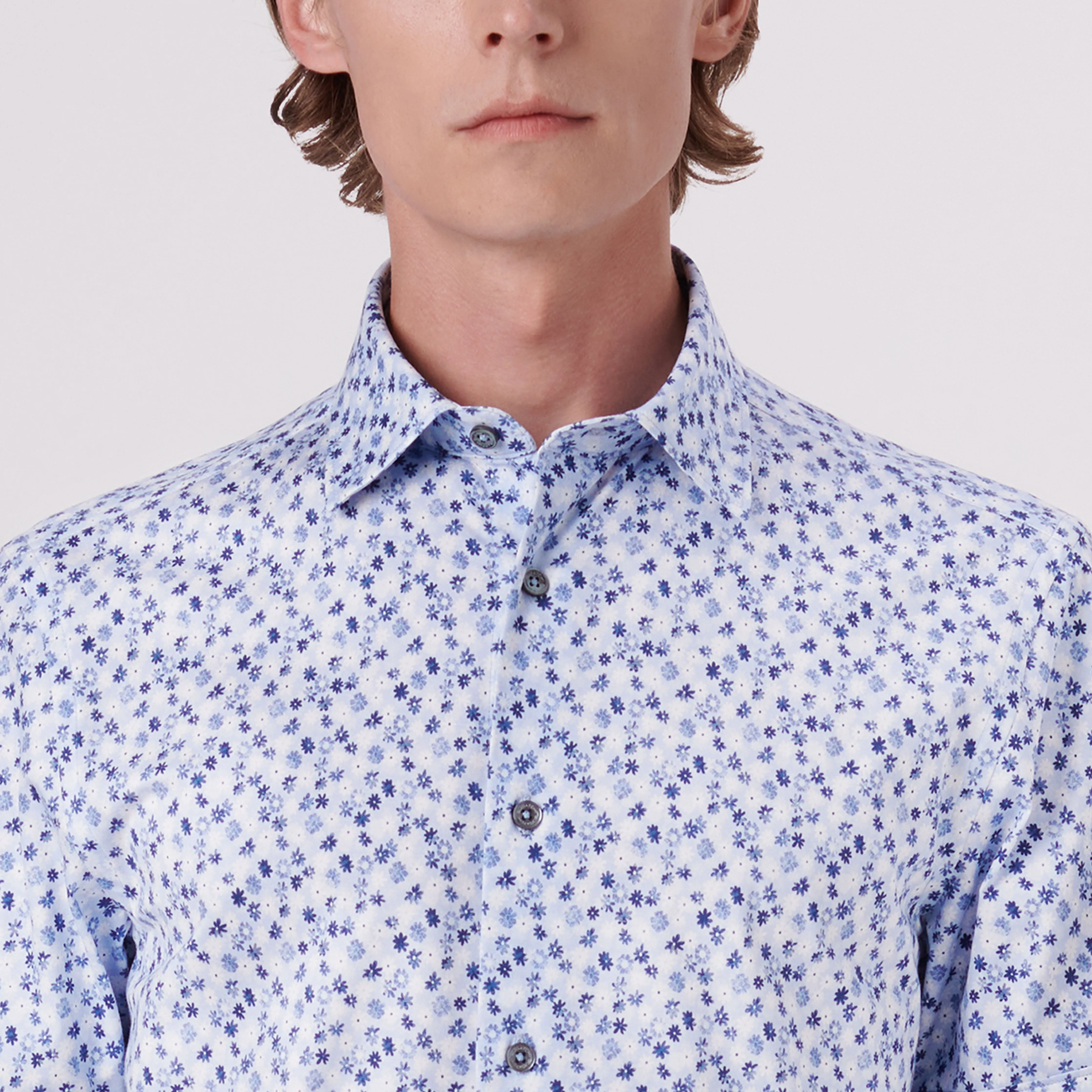 Milo Floral Print OoohCotton Short Sleeve Shirt