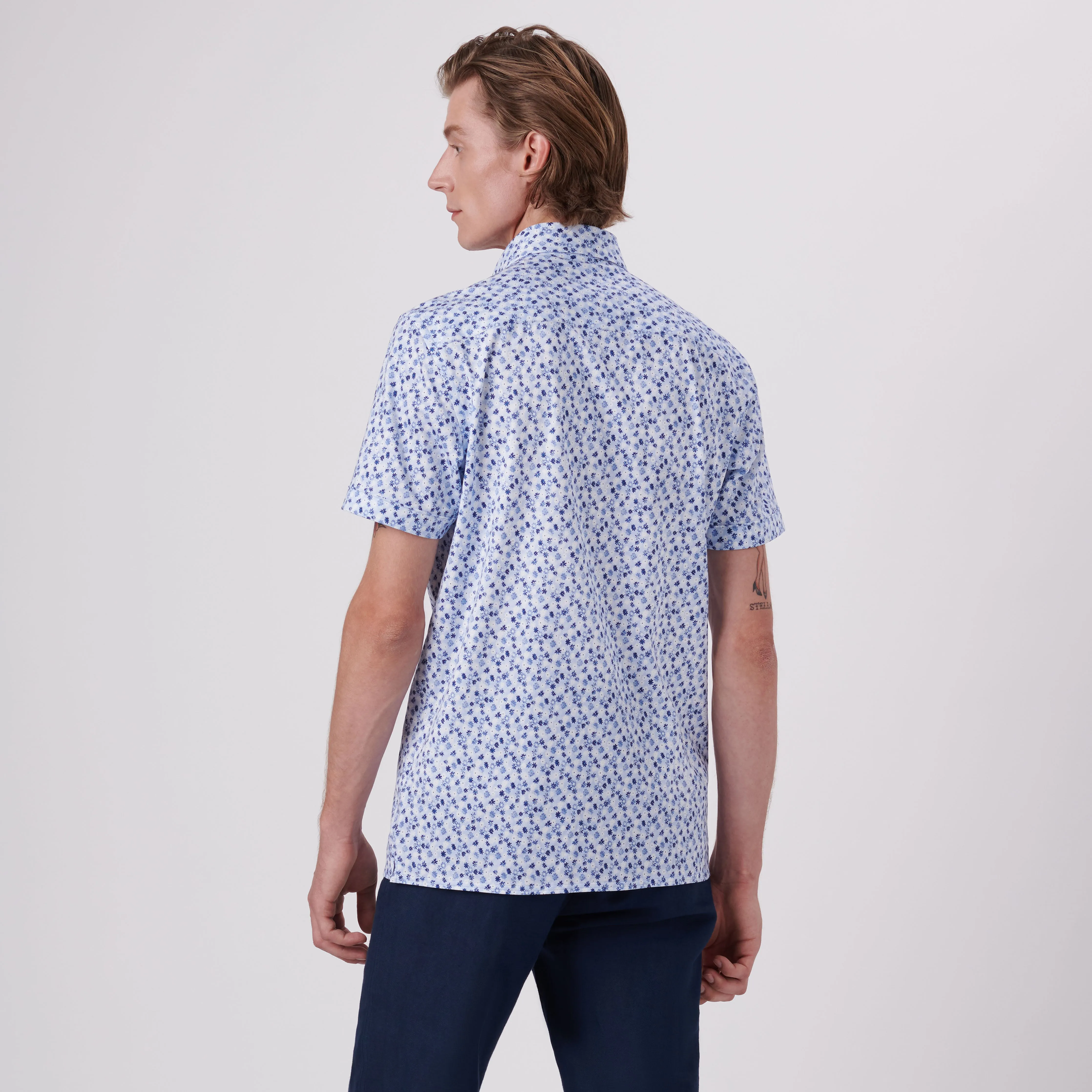 Milo Floral Print OoohCotton Short Sleeve Shirt