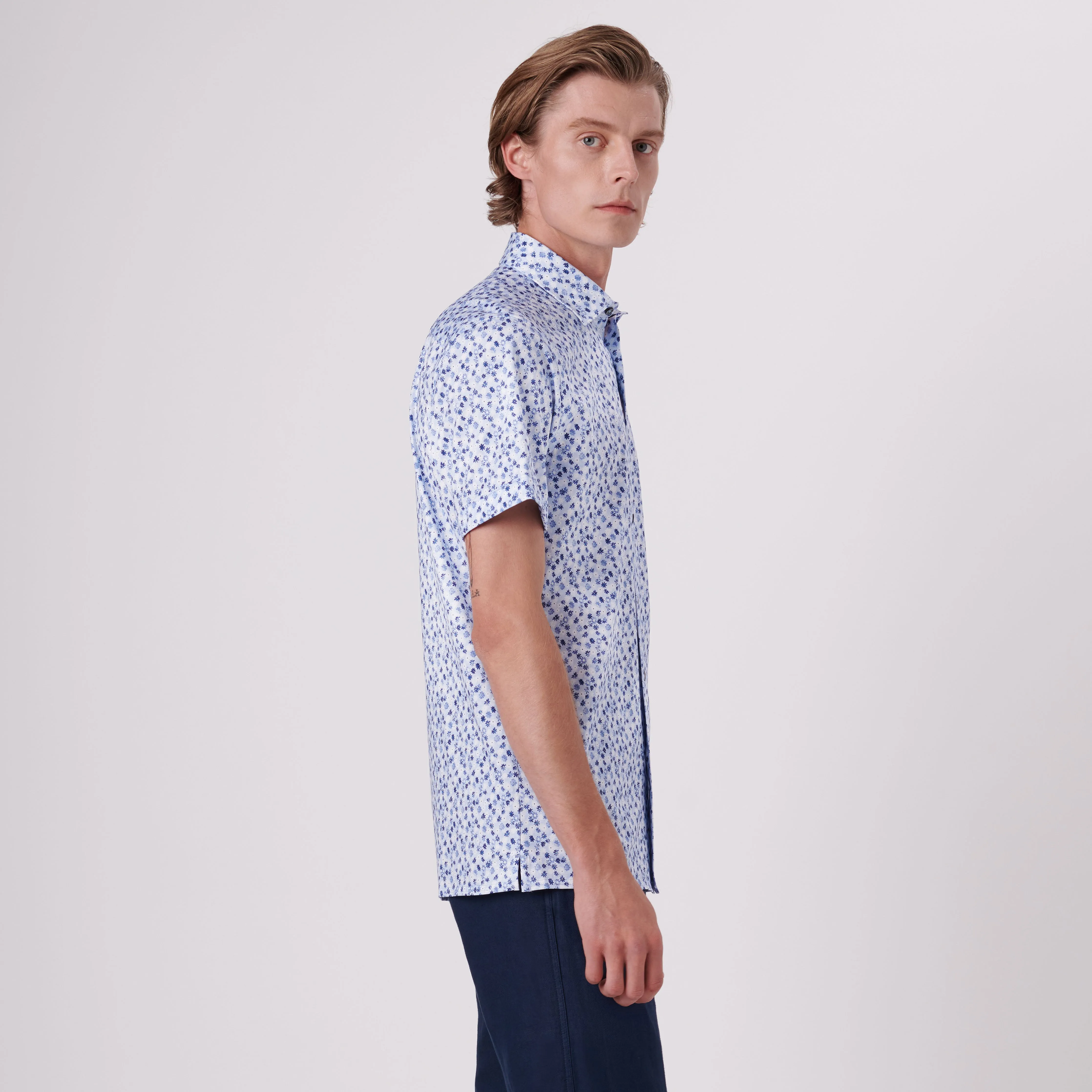 Milo Floral Print OoohCotton Short Sleeve Shirt