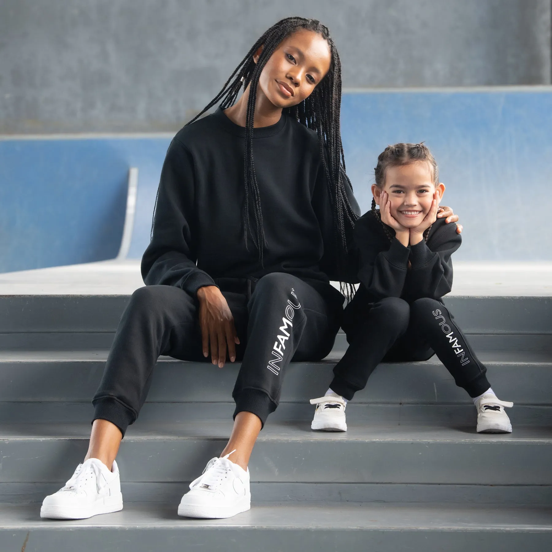 Mini Track Pant Logo Final Sale - Black