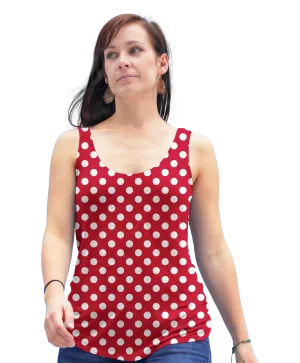 Minnie's Polka Dot Racerback Tank Top