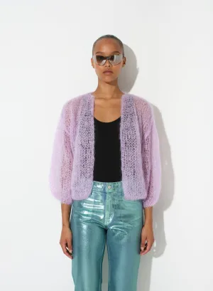 Mohair Bomber Cardigan- light