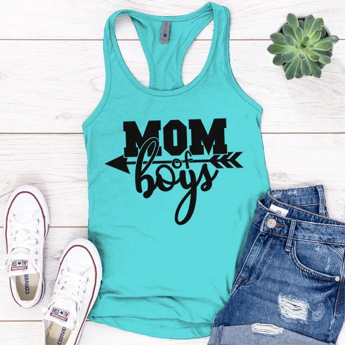 Mom Of Boys Arrow Premium Tank Top