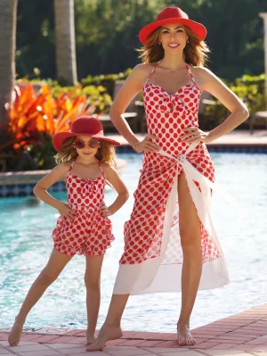 Mommy and Me Polka Dot Swim Cover-Up