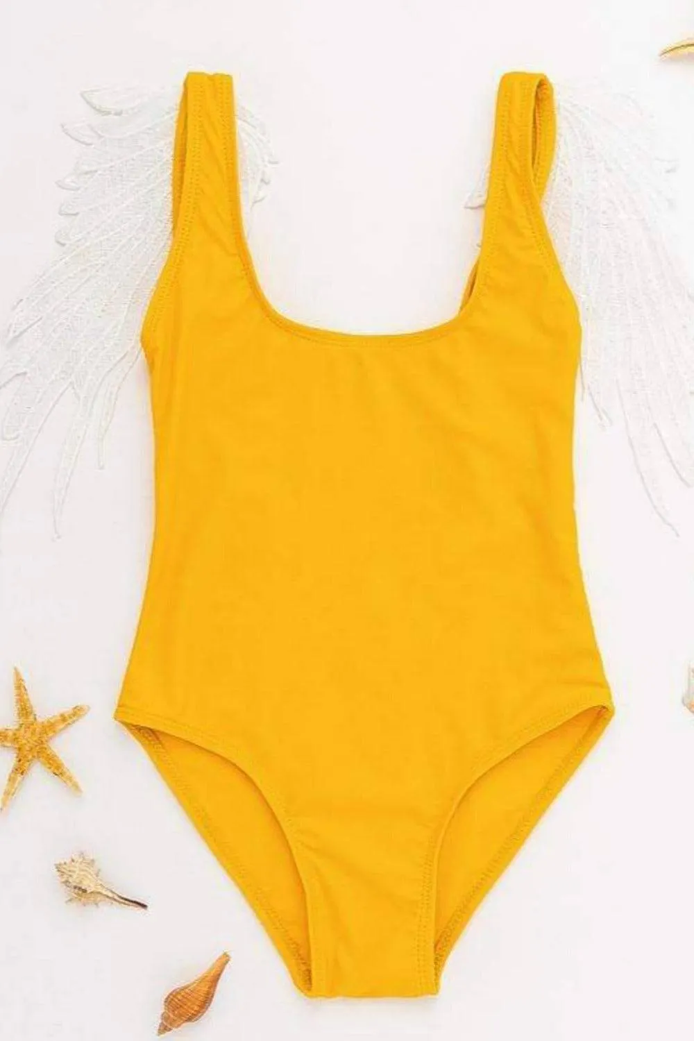 Mommy And Me Swimsuits In Yellow