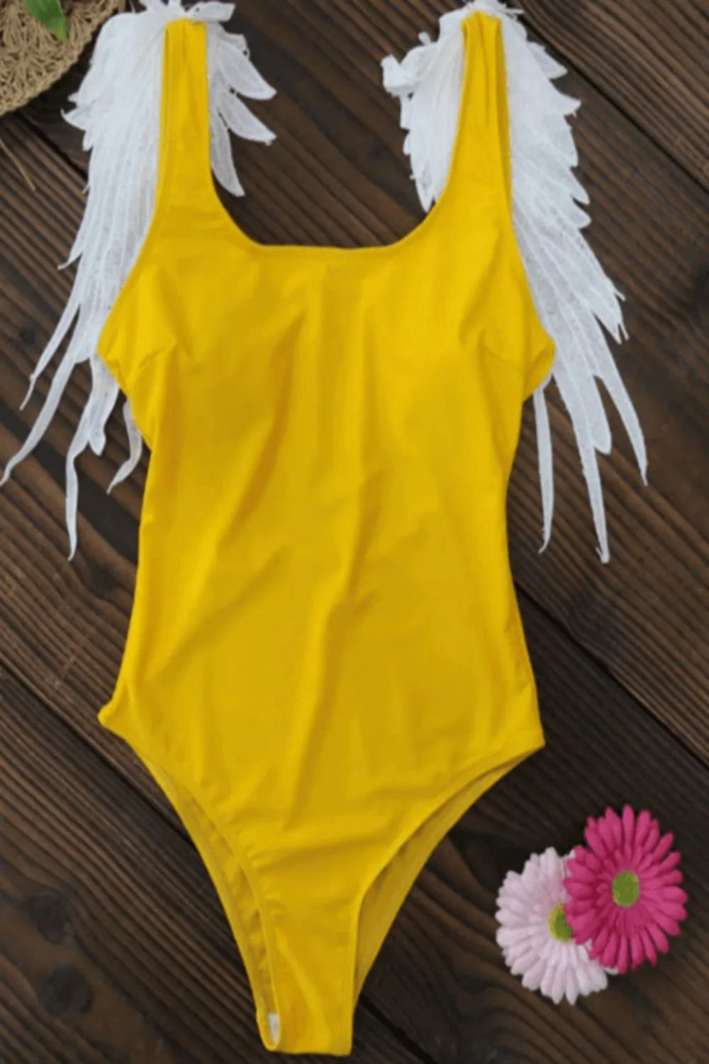 Mommy And Me Swimsuits In Yellow