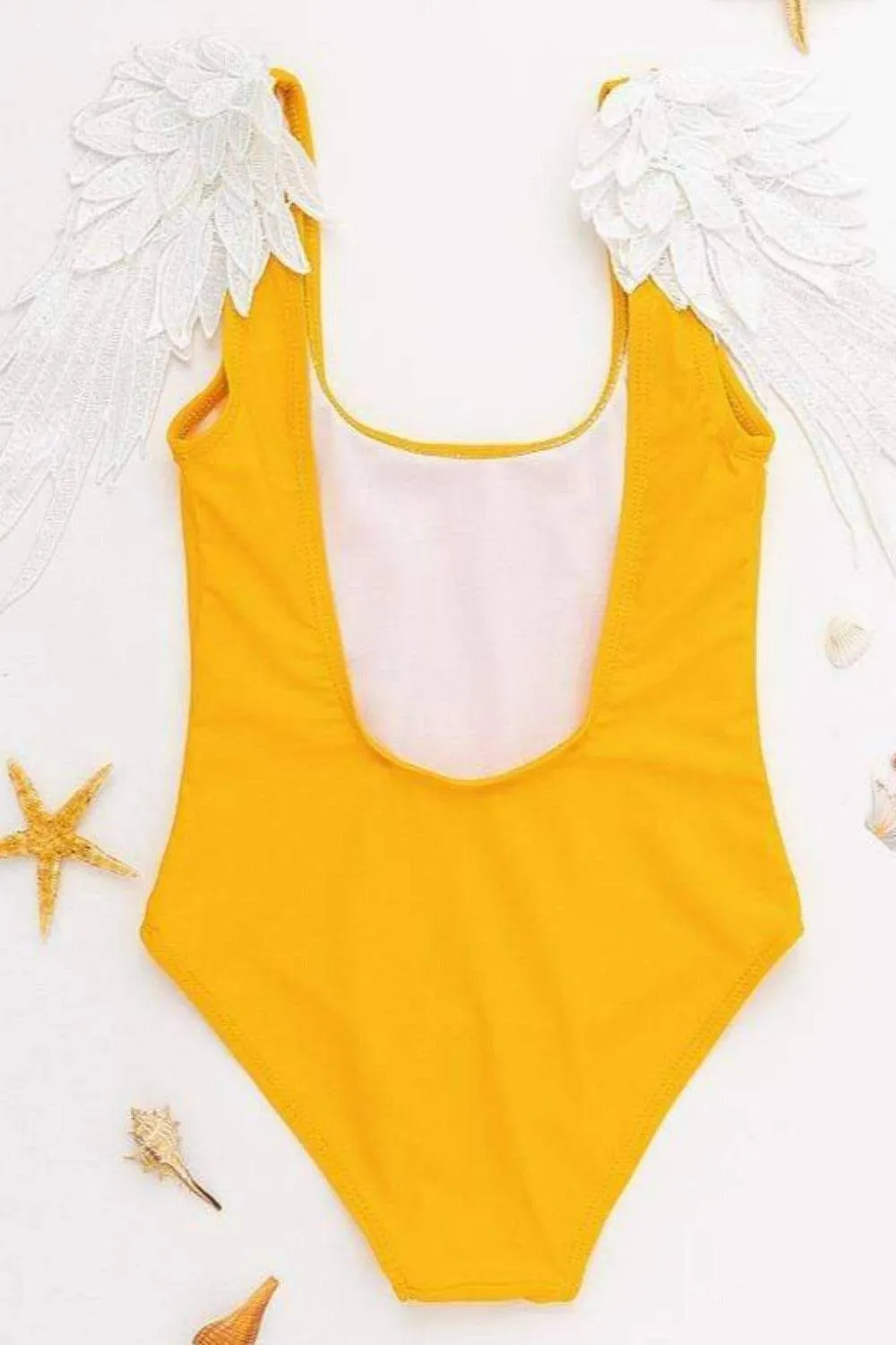 Mommy And Me Swimsuits In Yellow