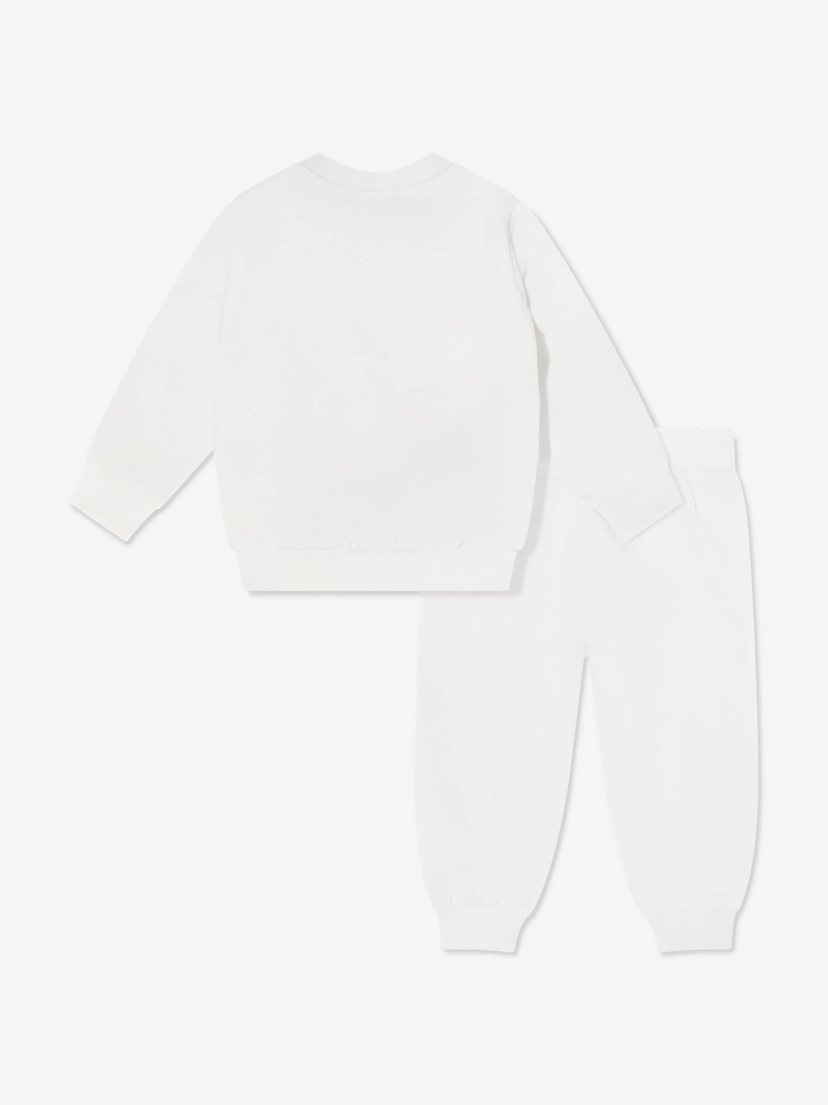 Moschino Baby Bear Logo Tracksuit in Ivory
