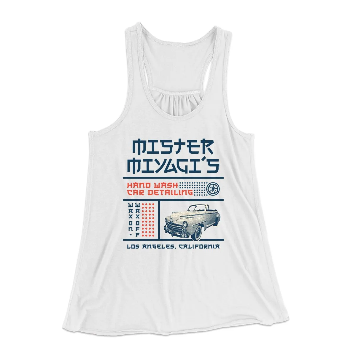 Mr. Miyagi's Car Detailing Women's Flowey Tank Top