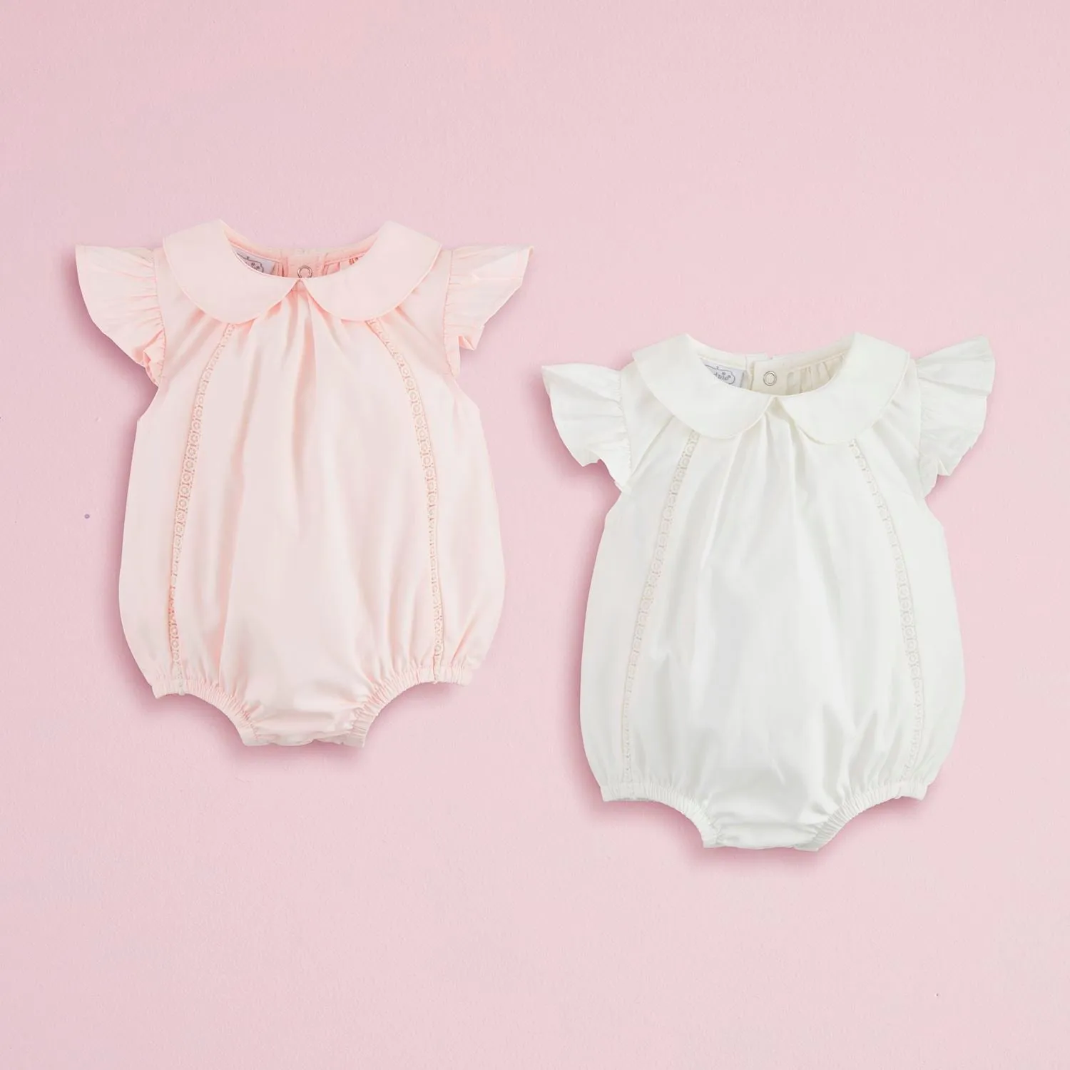 Mud Pie Pink Collared Poplin Bubble