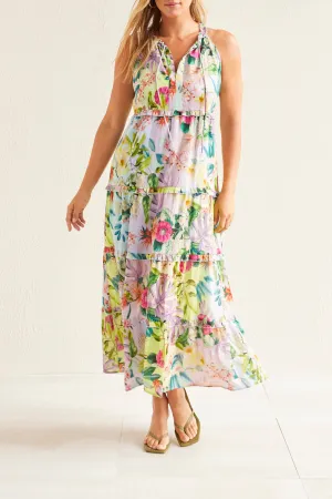 Multicolored Tiered Dress