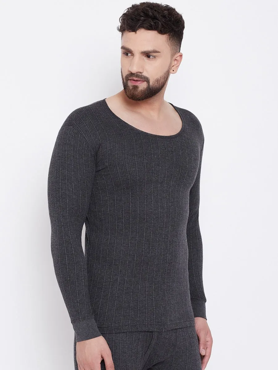 Neva Esancia Round Neck Full Sleeves Warmer/Thermal Upper for Men