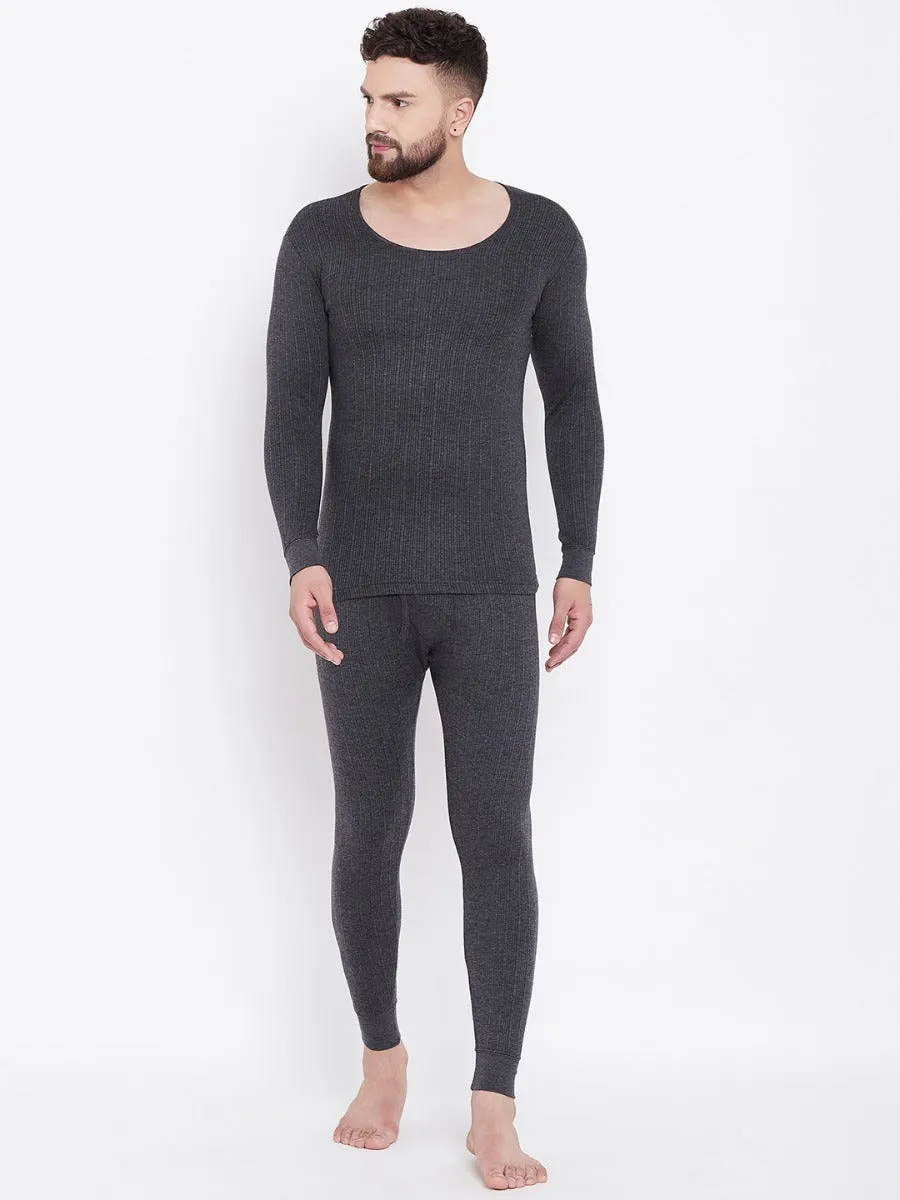 Neva Esancia Round Neck Full Sleeves Warmer/Thermal Upper for Men