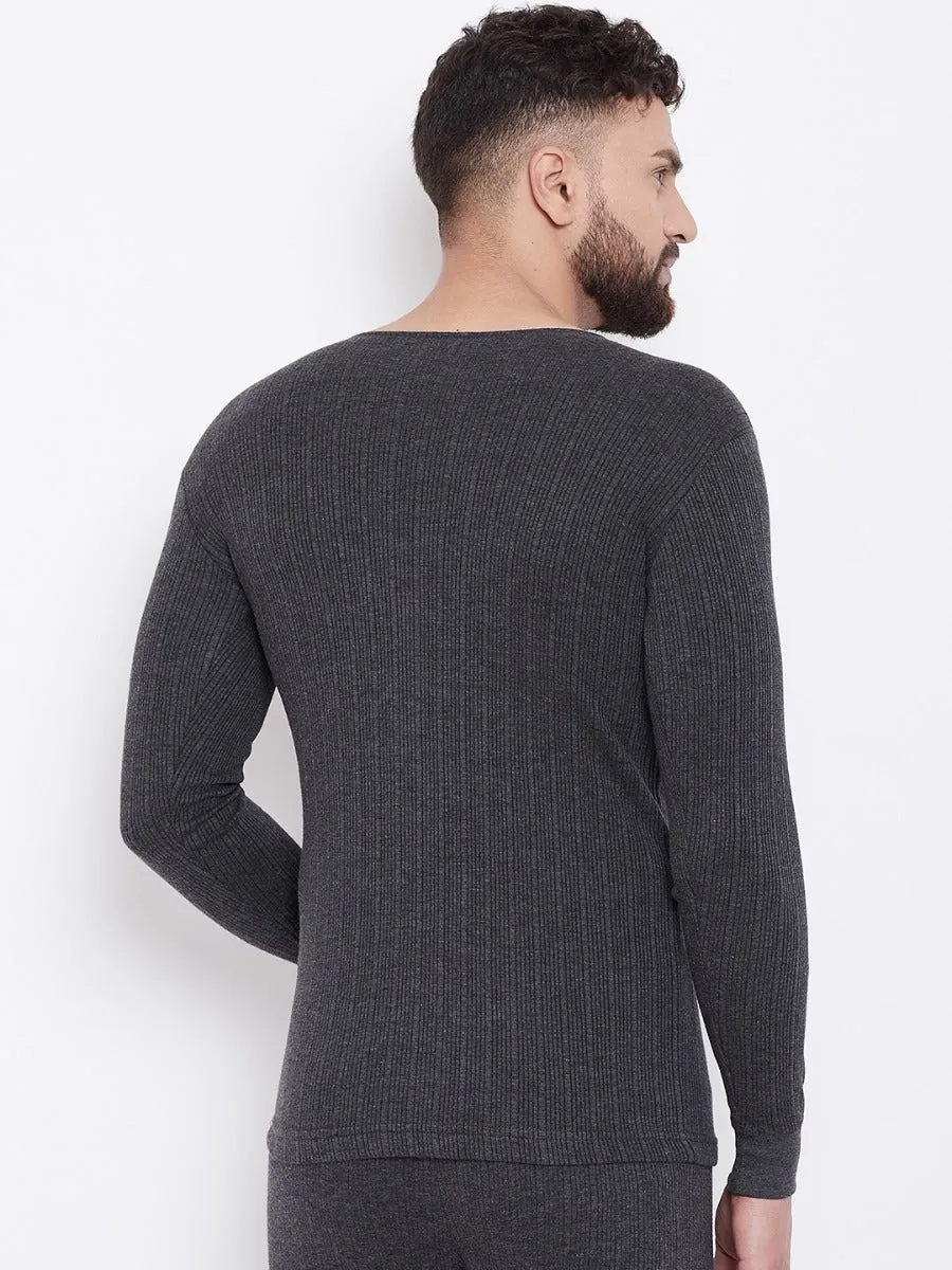Neva Esancia Round Neck Full Sleeves Warmer/Thermal Upper for Men