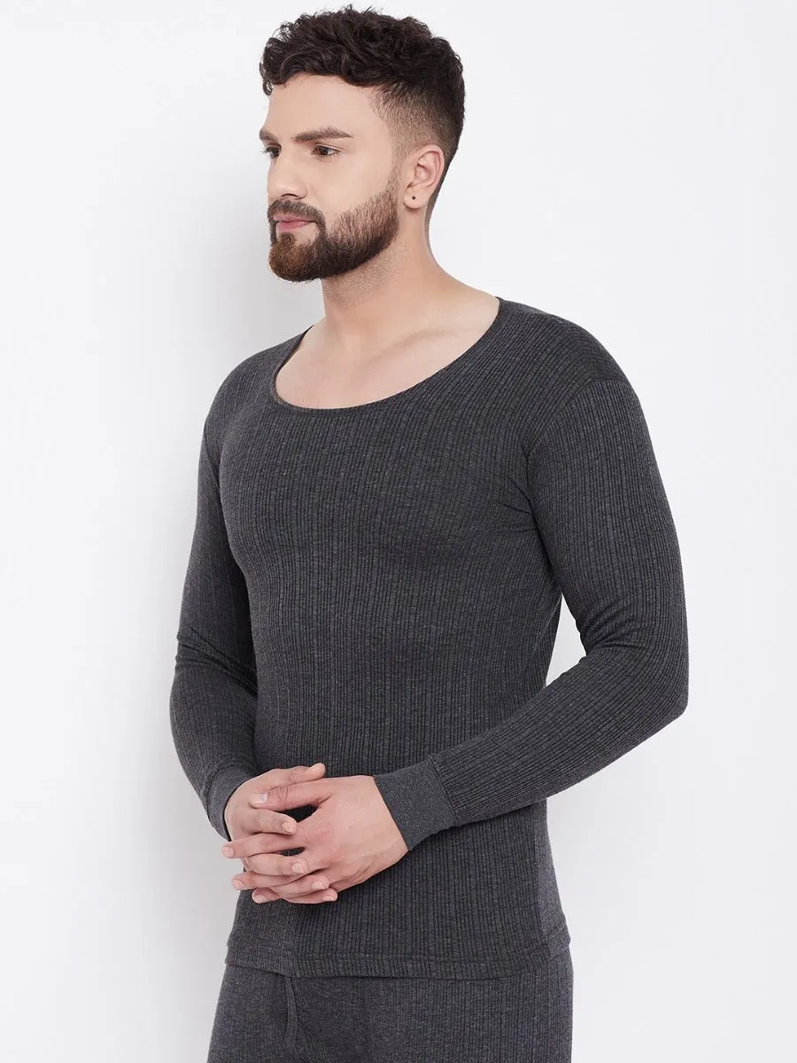 Neva Esancia Round Neck Full Sleeves Warmer/Thermal Upper for Men