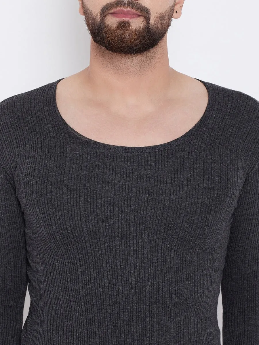 Neva Esancia Round Neck Full Sleeves Warmer/Thermal Upper for Men