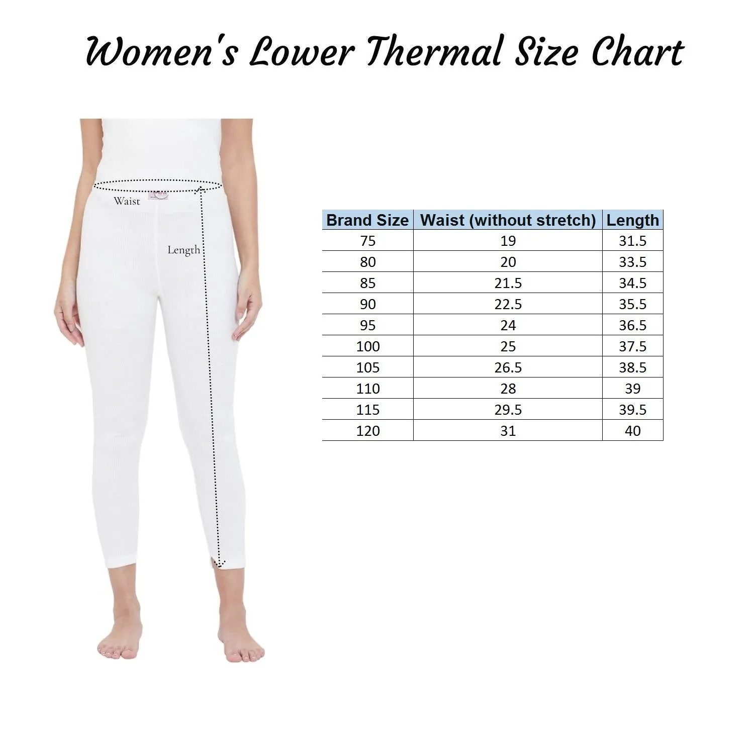 Neva Esancia Warmer/Thermal Lower for Women with Elasticated Waistband