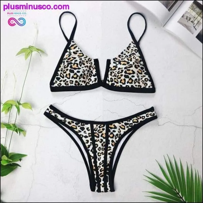 New Sexy Bandeau Bikini V Neck Swimsuits Push Up Swimwear -