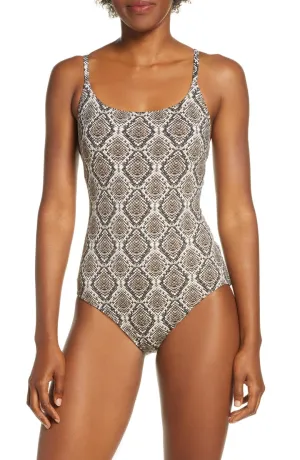 New Tommy Bahama Desert Python One-Piece Swimsuit US 12