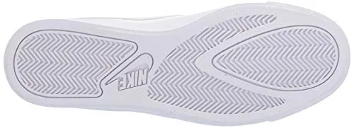 Nike Women's Court Royale AC Sneaker, White/White-Black, 8.5 Regular US