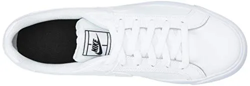 Nike Women's Court Royale AC Sneaker, White/White-Black, 8.5 Regular US